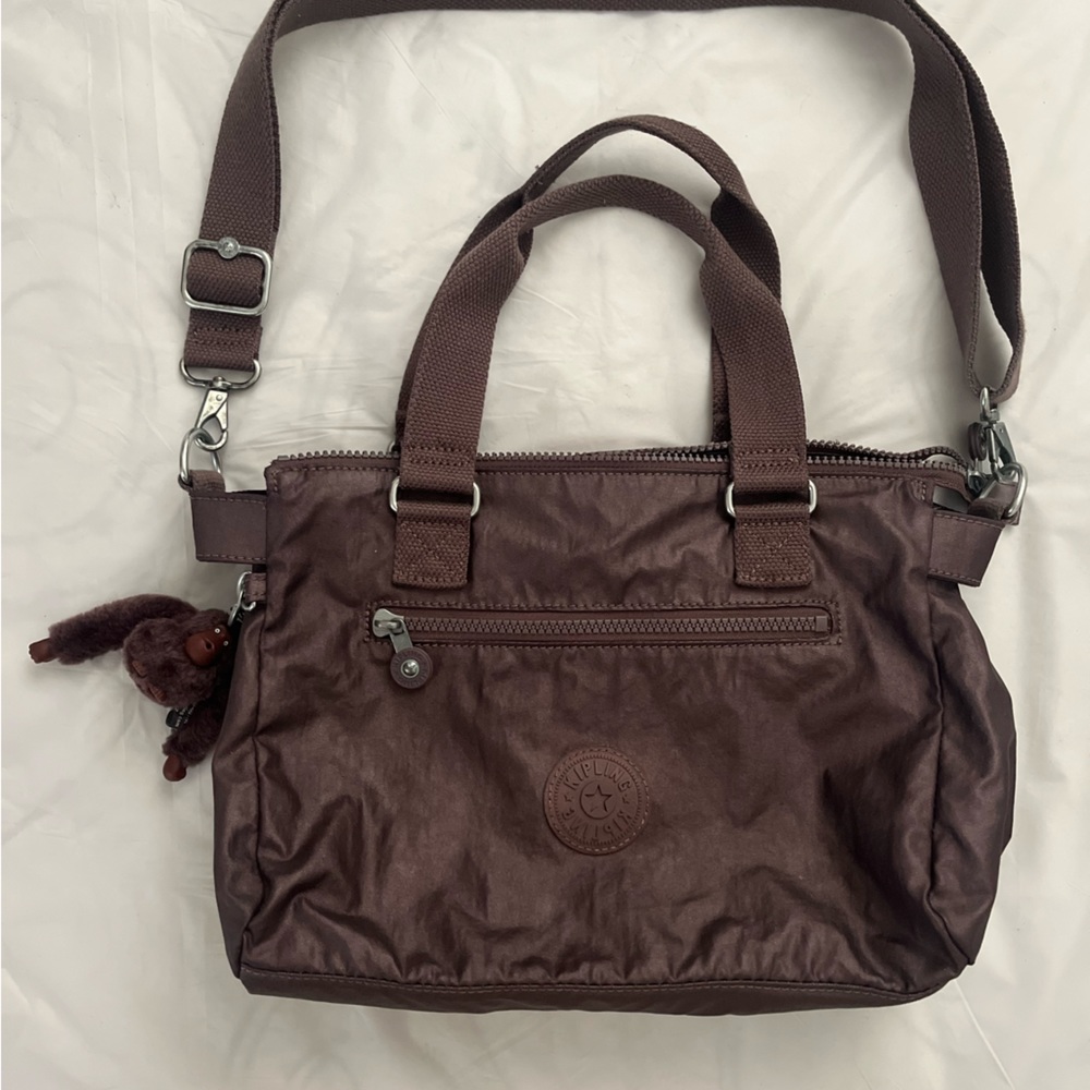Elysia Shoulder Bag / Metallic Purple